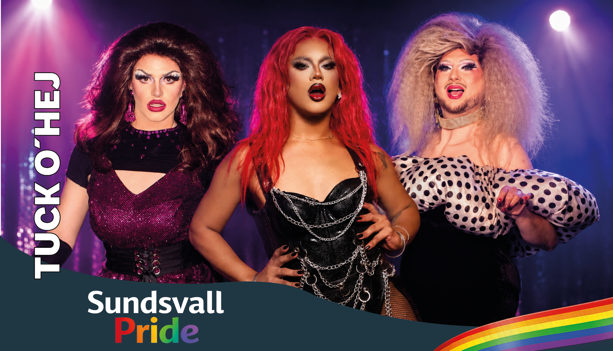 Glitter, glädje och dragmagi när Tuck O’Hej gästar Sundsvall Pride